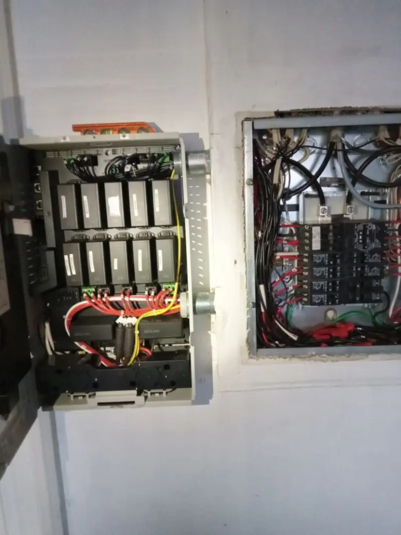 Electrical panel upgrade completed for Security Camera Wiring in El Dorado